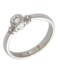 Pre-Owned Platinum 0.20ct Diamond Solitaire Ring