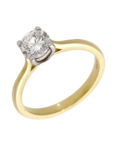 Pre-Owned 18ct Yellow Gold 0.75ct Diamond Solitaire Ring