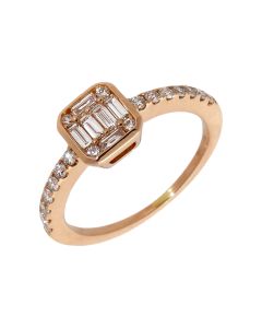 Pre-Owned 18ct Rose Gold 0.39 Carat Diamond Dress Ring