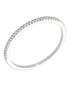 Pre-Owned 9ct White Gold Diamond Half Eternity Ring