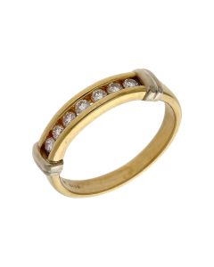 Pre-Owned 14ct Gold 0.25ct Diamond Half Eternity Ring