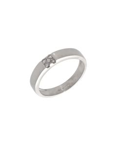 Pre-Owned 9ct White Gold Diamond Set Band Dress Ring