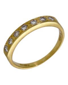Pre-Owned 18ct Yellow Gold 0.33ct Diamond Half Eternity Ring