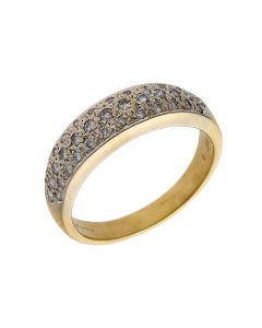 Pre-Owned 18ct Yellow Gold Diamond Band Dress Ring