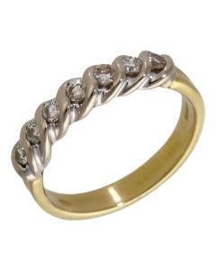 Pre-Owned 18ct Yellow Gold 0.35ct Diamond Half Eternity Ring