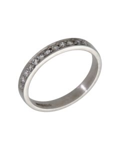 Pre-Owned 18ct White Gold 0.18ct Diamond Half Eternity Ring