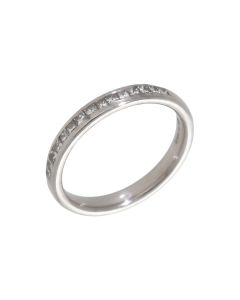 Pre-Owned 18ct Gold 0.30ct Princess Cut Diamond Eternity Ring