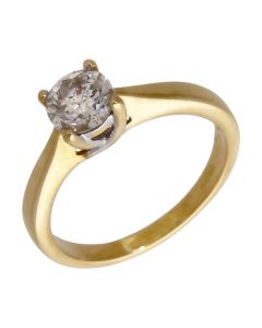 Pre-Owned 18ct Yellow Gold 0.90ct Diamond Solitaire Ring