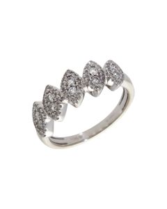Pre-Owned 9ct White Gold 0.50ct Diamond Fancy Dress Ring