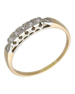 Pre-Owned 14ct Gold Diamond Half Eternity Ring