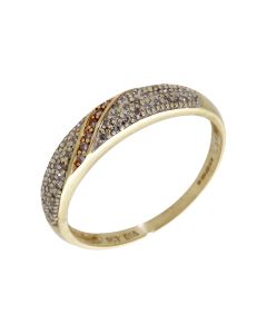 Pre-Owned 9ct Yellow Gold 0.26ct Diamond Set Dress Ring