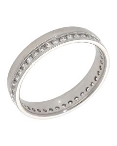 Pre-Owned 18ct White Gold 0.40ct Diamond Set Wedding Band Ring