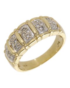Pre-Owned 14ct Yellow Gold 0.25ct Diamond Band Dress Ring