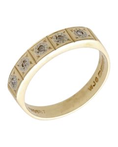 Pre-Owned Vintage 1978 9ct Yellow Gold Diamond Eternity Ring