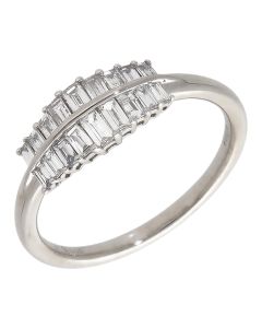 Pre-Owned 9ct White Gold 0.40ct Lab Grown Diamond Dress Ring