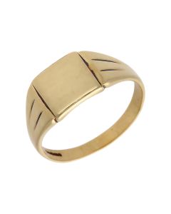 Pre-Owned 9ct Yellow Gold Signet Ring