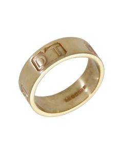Pre-Owned 9ct Yellow Gold 1998 Hallmarked 7mm Wide Band Ring