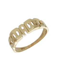 Pre-Owned 9ct Yellow Gold Dad Ring