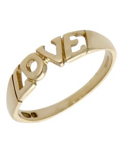 Pre-Owned 9ct Yellow Gold Love Ring
