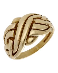 Pre-Owned 9ct Yellow Gold Puzzle Style Ring