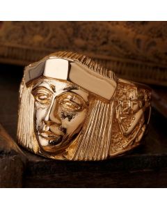 Pre-Owned Vintage 1986 9ct Yellow Gold Tutankhamun Ring