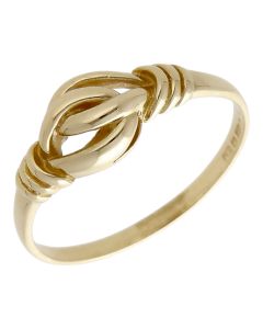 Pre-Owned 9ct Yellow Gold Infinity Linked Dress Ring