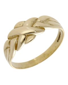 Pre-Owned 9ct Yellow Gold Puzzle Style Ring
