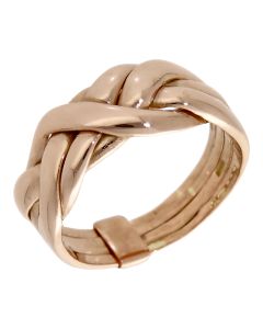 Pre-Owned 9ct Rose Gold Puzzle Ring