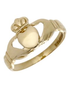 Pre-Owned 9ct Yellow Gold Claddagh Ring