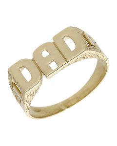 Pre-Owned 9ct Yellow Gold Dad Ring