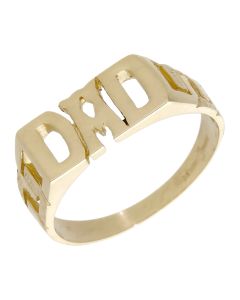 Pre-Owned 9ct Yellow Gold Dad Dress Ring