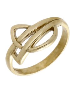 Pre-Owned 9ct Yellow Gold Fancy Cutout Dress Ring