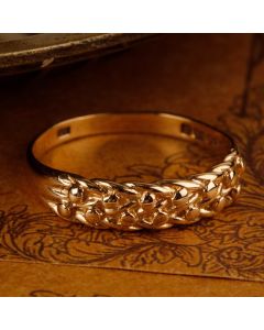 Pre-Owned Vintage 1984 9ct Yellow Gold Two Row Keeper Ring