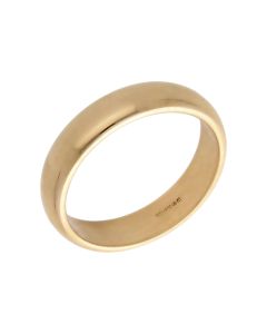 Pre-Owned 9ct Yellow Gold 4mm Wedding Band Ring