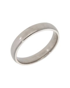 Pre-Owned 9ct White Gold 4mm Wedding Band Ring