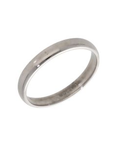 Pre-Owned 9ct White Gold 3mm Wedding Band Ring