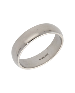 Pre-Owned 18ct White Gold 5mm Wedding Band Ring