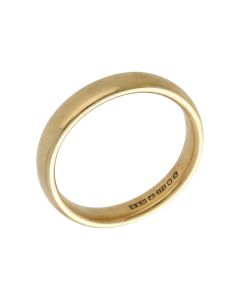 Pre-Owned 9ct Yellow Gold 3mm Wedding Band Ring