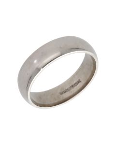 Pre-Owned 9ct White Gold 6mm Wedding Band Ring