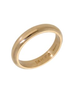 Pre-Owned 14ct Yellow Gold 3mm Wedding Band Ring