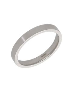 Pre-Owned 9ct White Gold 3mm Wedding Band Ring