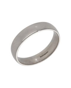 Pre-Owned 9ct White Gold 5mm Wedding Band Ring