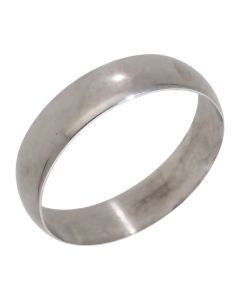 Pre-Owned 9ct White Gold 5mm Wedding Band Ring