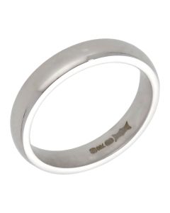 Pre-Owned 18ct White Gold 4mm Wedding Band Ring