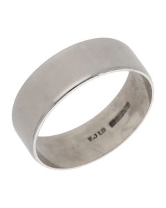 Pre-Owned 9ct White Gold 7mm Wedding Band Ring