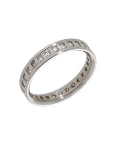 Pre-Owned Platinum Diamond Set Full Eternity Band Ring