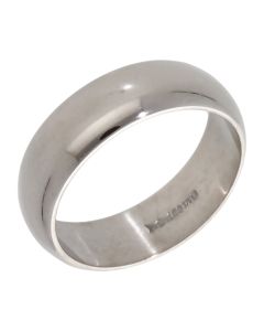 Pre-Owned 9ct White Gold 6mm Wedding Band Ring