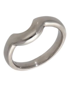 Pre-Owned 18ct White Gold U-Shaped Band Ring