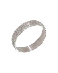 Pre-Owned 9ct White Gold Textured 4mm Wedding Band Ring