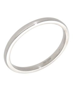 Pre-Owned 18ct White Gold 2mm Wedding Band Ring
